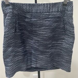 Casual Navy and White Women's Skirt